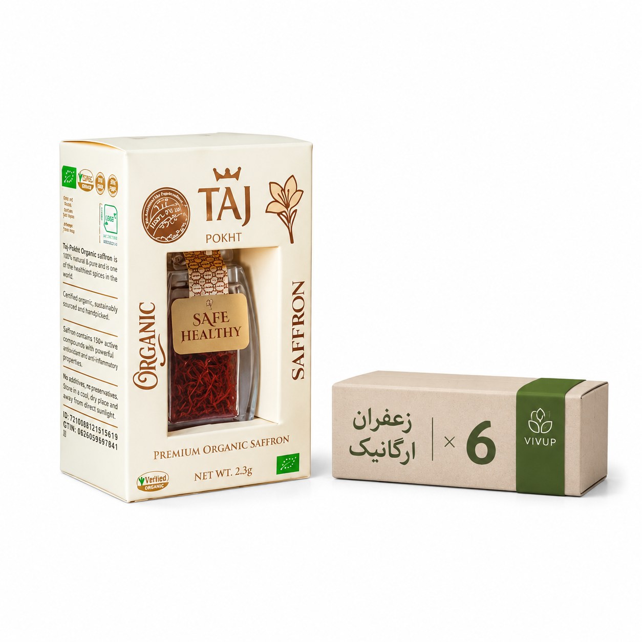 زعفران ارگانیک ۲/۳گرم تاج پخت
